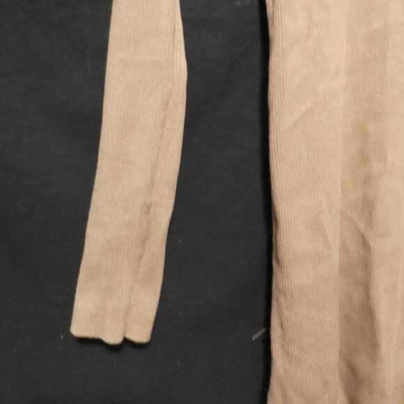FOREVER 21 | medium | Light Brown Ribbed Long Sleeve Sweater Dress - Picture 6 of 16